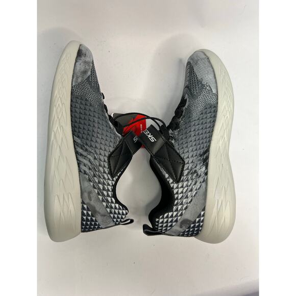 Skechers Microspec Max Sneakers Black Gray Knit Mesh Boys NWT Lightweight - Picture 6 of 9